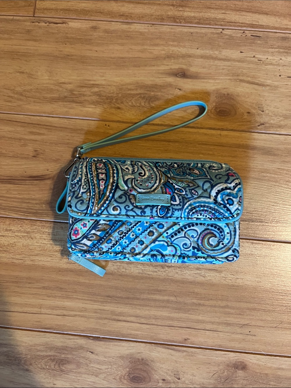 Blue Paisley Wristlet Wallet - Women's Bag